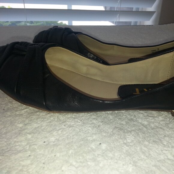 Size 7 Black Report Ballet Flats School Uniform Shoes Worn - Picture 7 of 14